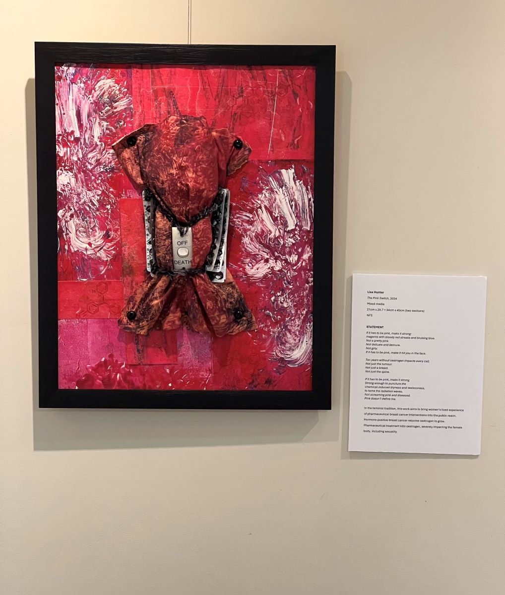 Textile Sculpture  ‘The Pink Switch’